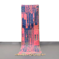 Moroccan Vintage Runner Rug 2.5 x 8.6 feet / 76 x 262 cm - Ettilux Home