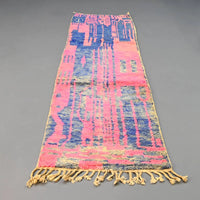 Moroccan Vintage Runner Rug 2.5 x 8.6 feet / 76 x 262 cm - Ettilux Home