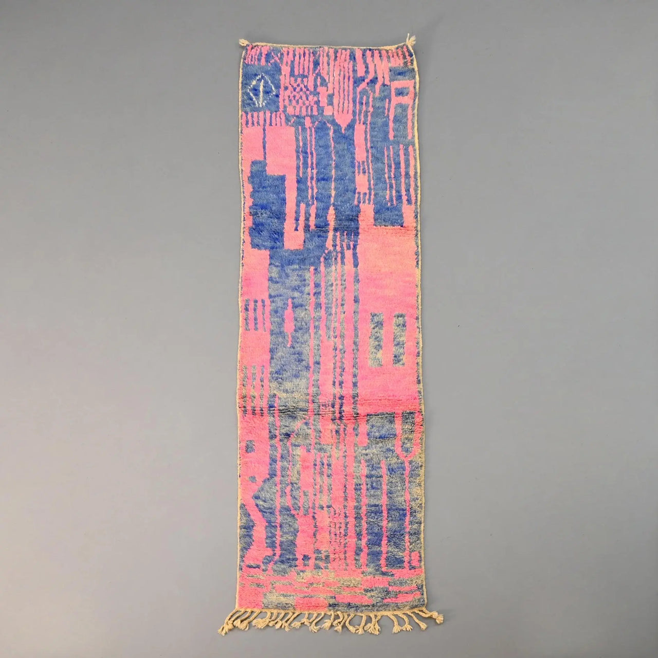 Moroccan Vintage Runner Rug 2.5 x 8.6 feet / 76 x 262 cm - Ettilux Home