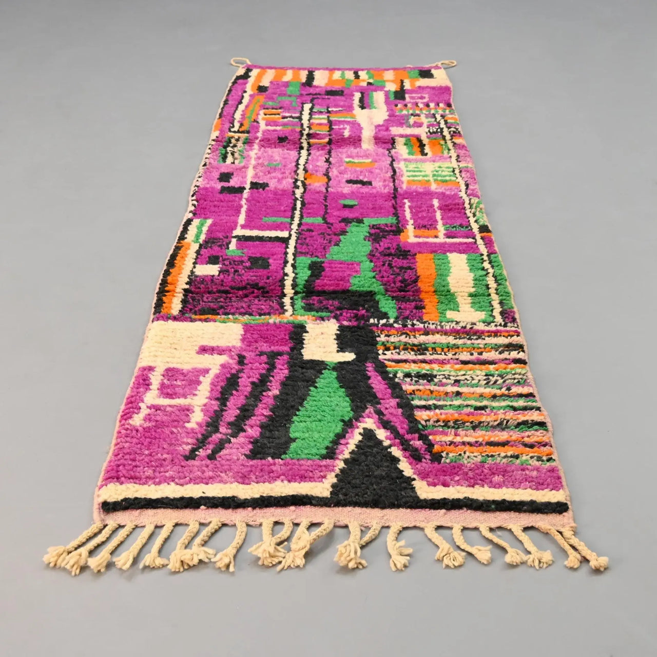 Moroccan Vintage Runner Rug 2.6 x 7.9 feet / 79 x 241 cm - Ettilux Home