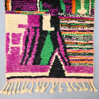 Moroccan Vintage Runner Rug 2.6 x 7.9 feet / 79 x 241 cm - Ettilux Home