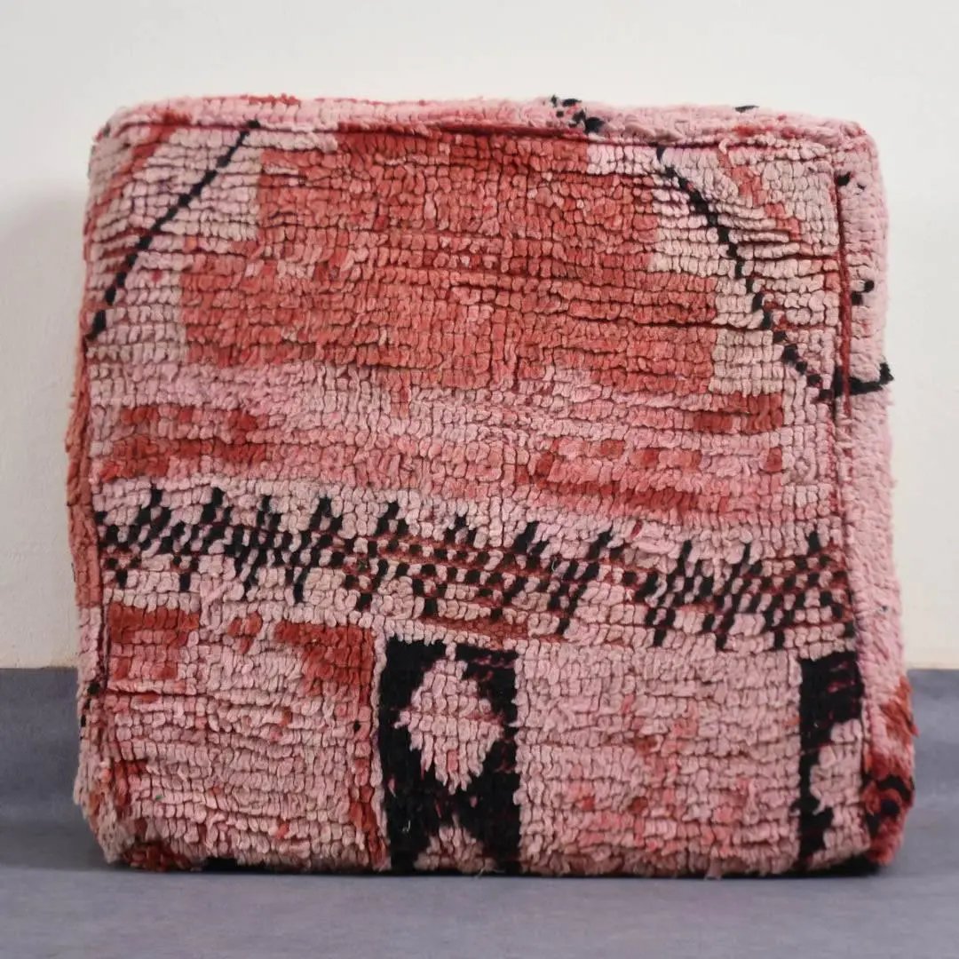 Moroccan Vintage Wool Floor Cushion Cover - Ettilux Home