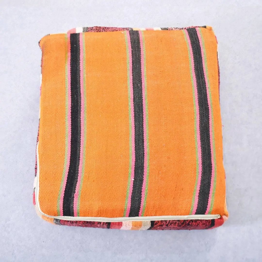 Moroccan Vintage Wool Floor Cushion Cover - Ettilux Home