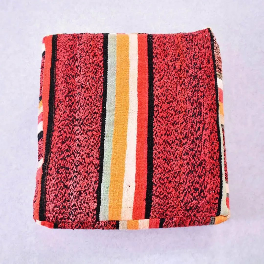 Moroccan Vintage Wool Floor Cushion Cover - Ettilux Home