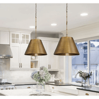Thumbnail for Set OF 2 , Brass Dome Pendant Lamp Brass Oxide Ceiling Lamp - Ettilux Home
