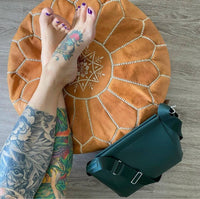 Thumbnail for set of 2 Genuine Leather Poufs - Ettilux Home