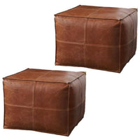 Thumbnail for Set of 2 Square Poufs - Ettilux Home
