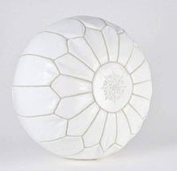 Thumbnail for set of 2 Genuine Leather Poufs - Ettilux Home