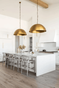 Thumbnail for Set OF 3 , Brass Dome Pendant Lamp Brass Oxide Ceiling Lamp - Ettilux Home