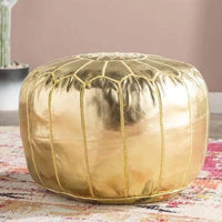 Thumbnail for Set of 4 Golden Poufs - Ettilux Home
