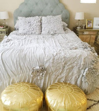 Thumbnail for Set of 4 Golden Poufs - Ettilux Home