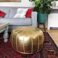 Thumbnail for Set of 4 Golden Poufs - Ettilux Home