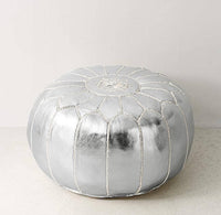 Thumbnail for Set of 4 Silver Poufs - Ettilux Home