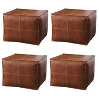 Thumbnail for Set of 4 Square Poufs - Ettilux Home