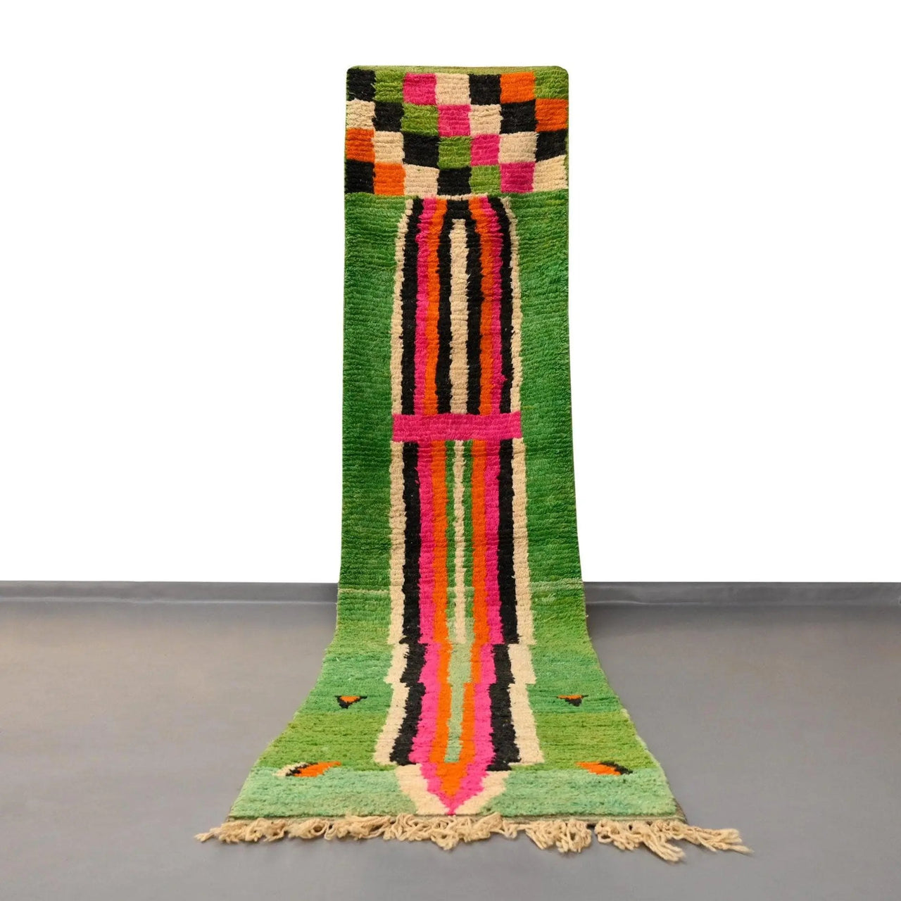 Vintage Moroccan Runner Rug 2.6 x 12.7 feet / 79 x 389 cm - Ettilux Home