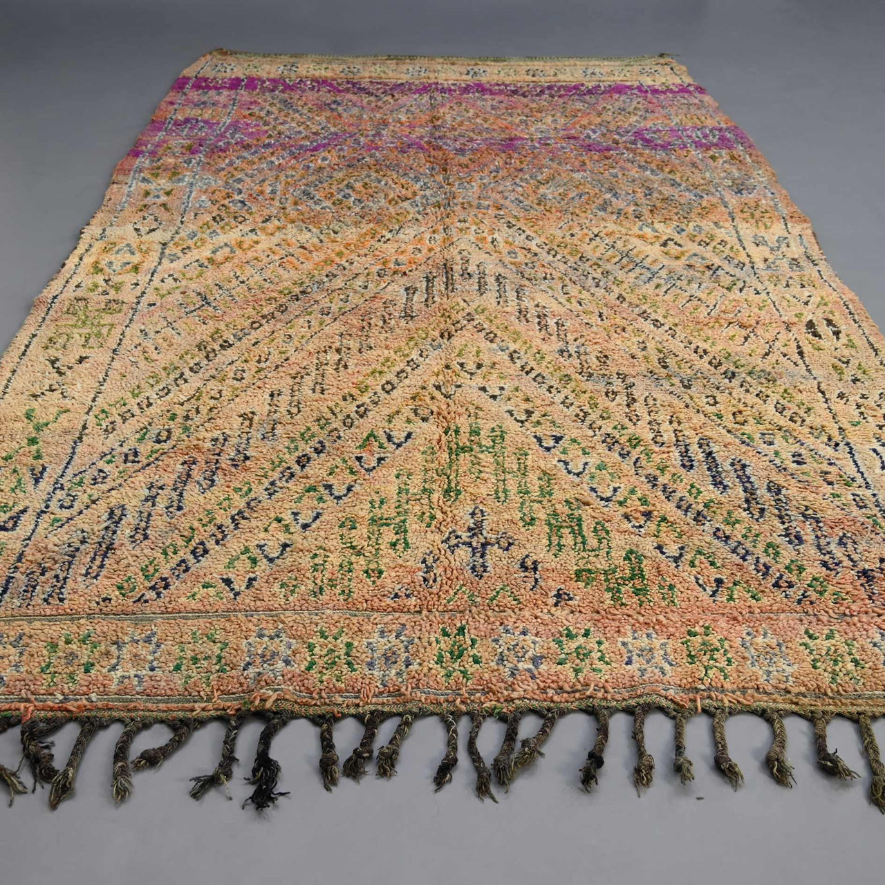 Unique Moroccan Rug 6.6 x 11.6 feet / 202 x 353 cm - Ettilux Home