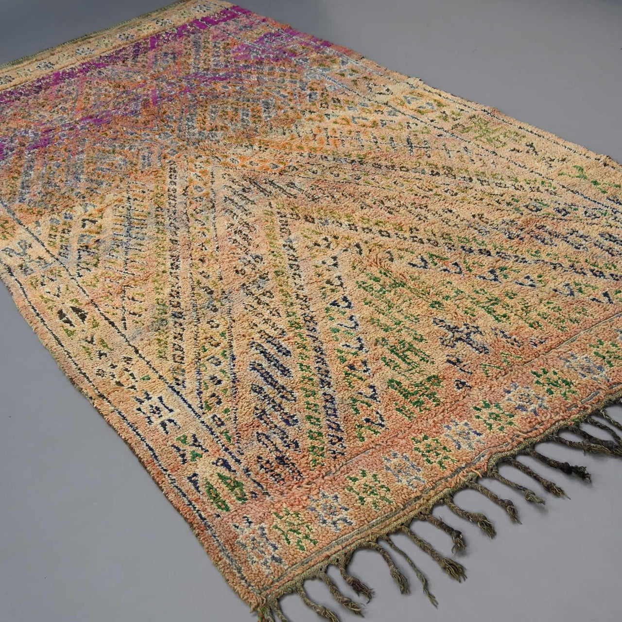 Unique Moroccan Rug 6.6 x 11.6 feet / 202 x 353 cm - Ettilux Home