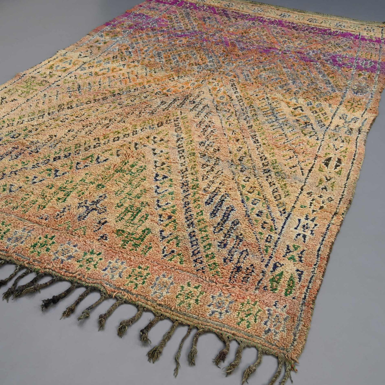 Unique Moroccan Rug 6.6 x 11.6 feet / 202 x 353 cm - Ettilux Home