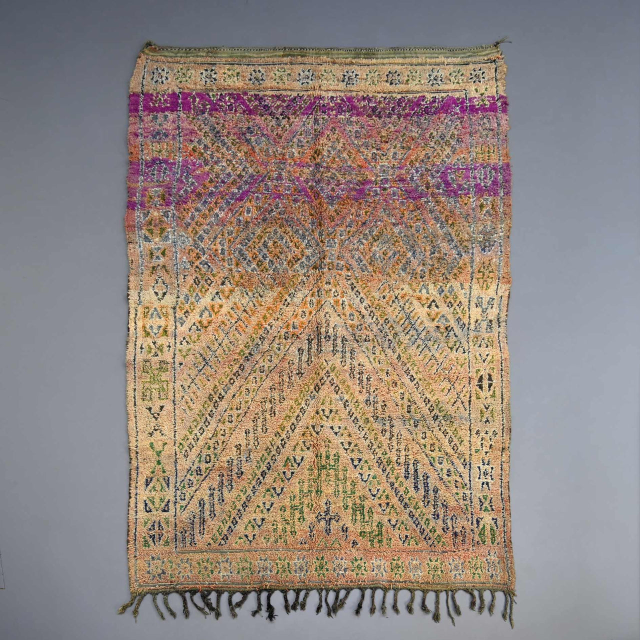 Unique Moroccan Rug 6.6 x 11.6 feet / 202 x 353 cm - Ettilux Home