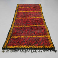 Thumbnail for Vintage Berber Moroccan Runner Rug 2.9 x 9 feet / 90 cm x 277 cm - Ettilux Home