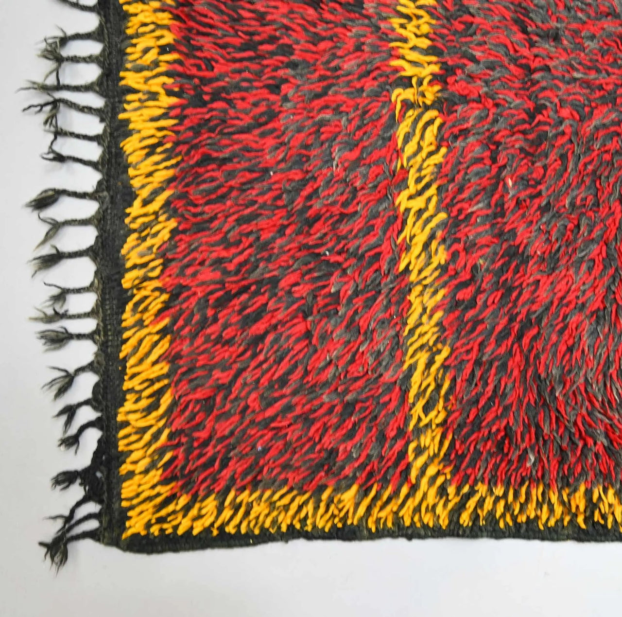 Vintage Berber Moroccan Runner Rug 2.9 x 9 feet / 90 cm x 277 cm - Ettilux Home