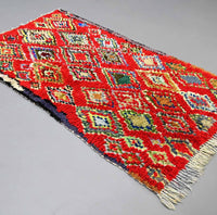 Thumbnail for Vintage Boucherouite Rug 3.6 x 6.2 feet / 110 x 190 cm - Ettilux Home
