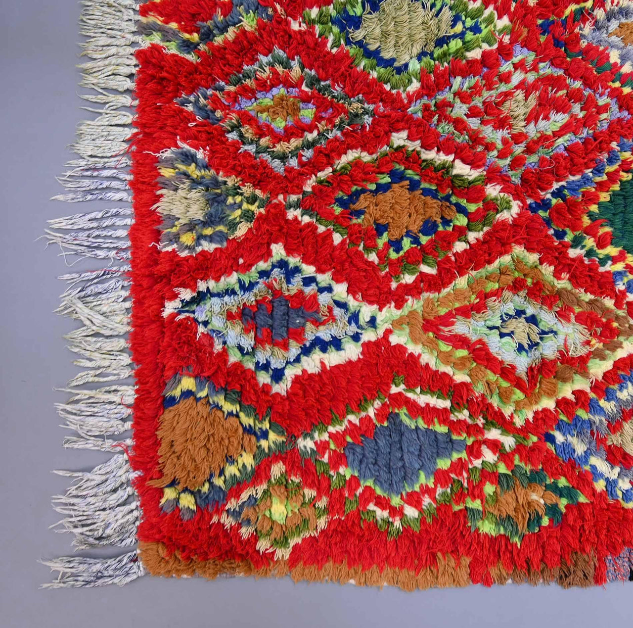 Vintage Boucherouite Rug 3.6 x 6.2 feet / 110 x 190 cm - Ettilux Home