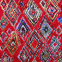 Thumbnail for Vintage Boucherouite Rug 3.6 x 6.2 feet / 110 x 190 cm - Ettilux Home