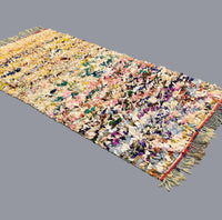 Thumbnail for Vintage Boucherouite Rug 7.3 x 4.1 feet / 255 x 125 cm - Ettilux Home