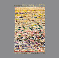 Thumbnail for Vintage Boucherouite Rug 7.3 x 4.1 feet / 255 x 125 cm - Ettilux Home