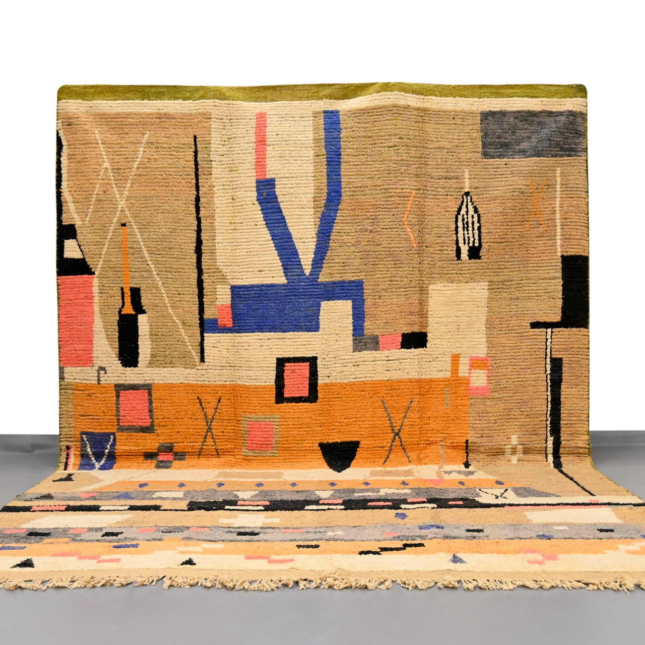 Vintage Moroccan Rug 9.6 x 12.8 feet / 294 x 390 cm - Ettilux Home