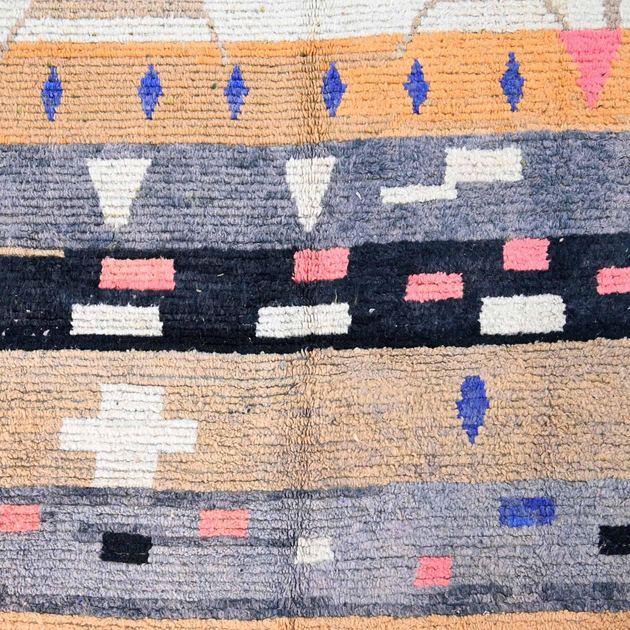 Vintage Moroccan Rug 9.6 x 12.8 feet - Ettilux Home