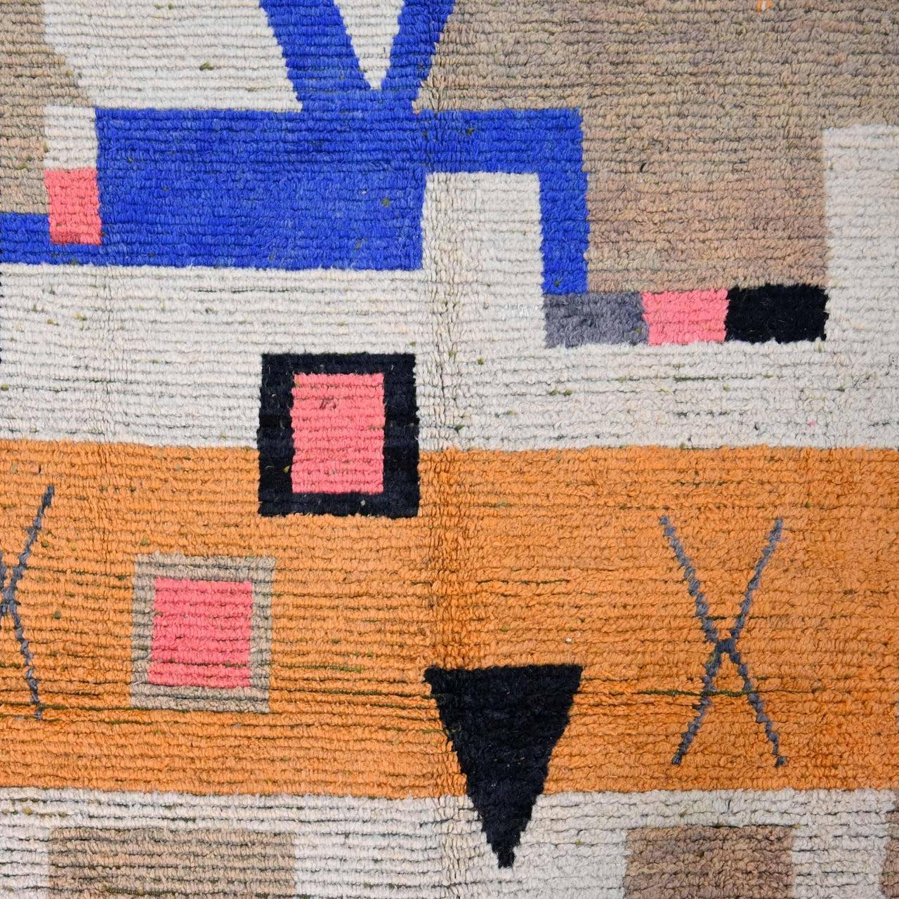 Vintage Moroccan Rug 9.6 x 12.8 feet - Ettilux Home