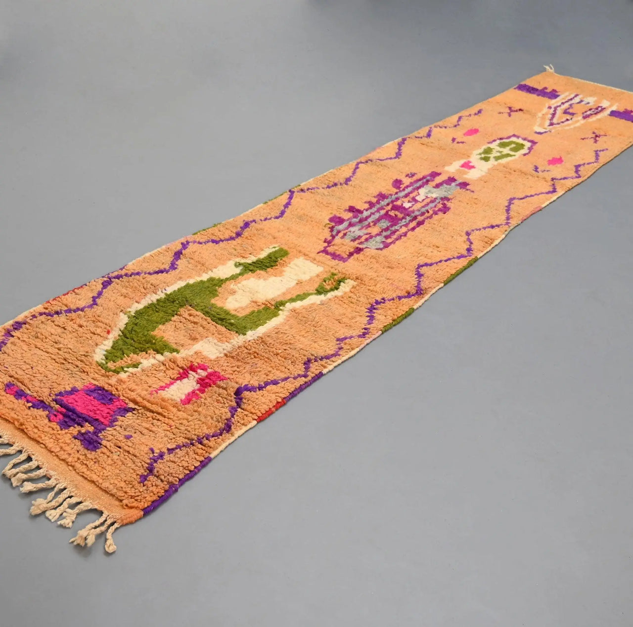 Vintage Runner Moroccan Rug 2.3 x 11.4 feet - Ettilux Home