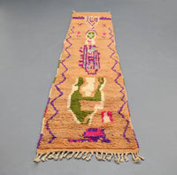 Vintage Runner Moroccan Rug 2.3 x 11.4 feet - Ettilux Home