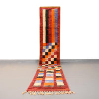 Thumbnail for Vintage Runner Moroccan Rug 2.3 x 13.2 feet / 70 x 405 cm - Ettilux Home