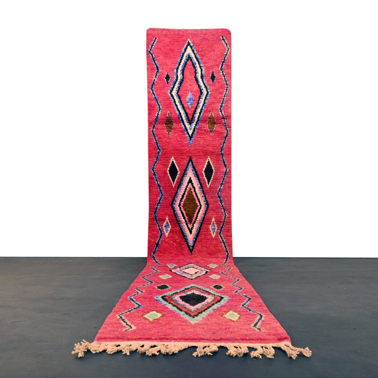 Vintage Runner Moroccan Rug 2.3 x 13.4 feet / 71 x 409 cm - Ettilux Home