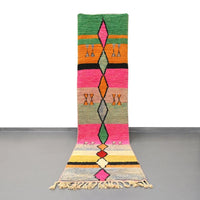 Vintage Runner Moroccan Rug 2.4 x 10.4 feet / 74 x 317 cm - Ettilux Home