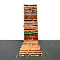 Vintage Runner Moroccan Rug 2.4 x 11.4 feet / 75 x 348 cm - Ettilux Home