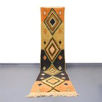 Vintage Runner Moroccan Rug 2.4 x 11.8 feet / 75 x 360 cm - Ettilux Home