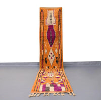 Vintage Runner Moroccan Rug 2.4 x 12.4 feet - Ettilux Home