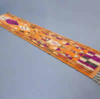 Vintage Runner Moroccan Rug 2.4 x 12.4 feet - Ettilux Home