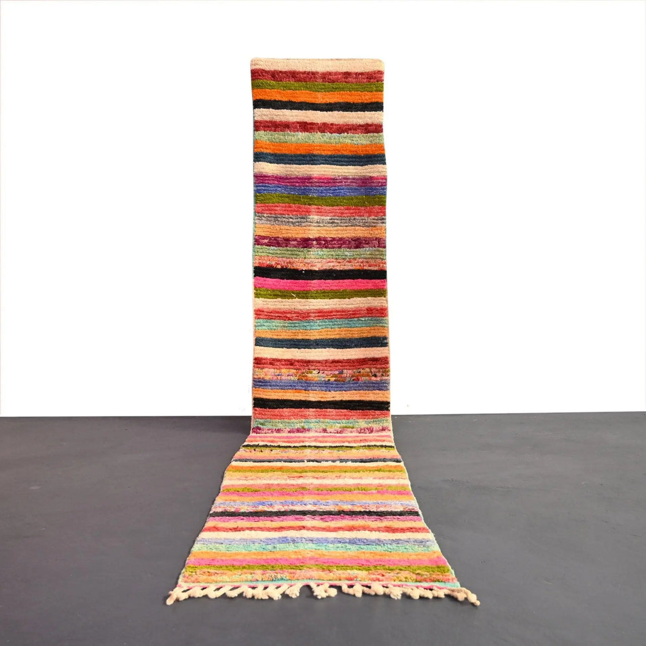 Vintage Runner Moroccan Rug 2.4 x 12.9 feet / 75 x 393 cm - Ettilux Home