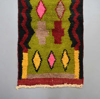 Vintage Runner Moroccan Rug 2.5 x 11.7 feet - Ettilux Home