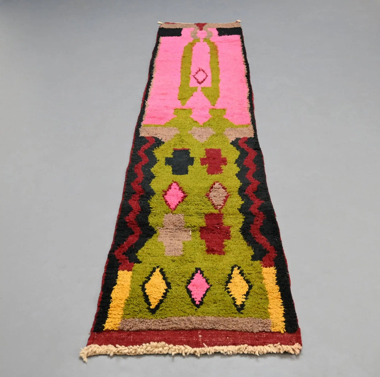 Vintage Runner Moroccan Rug 2.5 x 11.7 feet - Ettilux Home