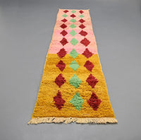 Vintage Runner Moroccan Rug 2.5 x 11.9 feet / 78 x 364 cm - Ettilux Home