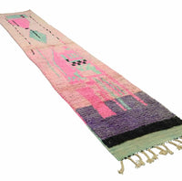 Vintage Runner Moroccan Rug 2.6 x 12.7 feet / 80 x 387 cm - Ettilux Home