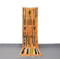 Vintage Runner Moroccan Rug 2.6 x 9.8 feet / 80 x 301 cm - Ettilux Home
