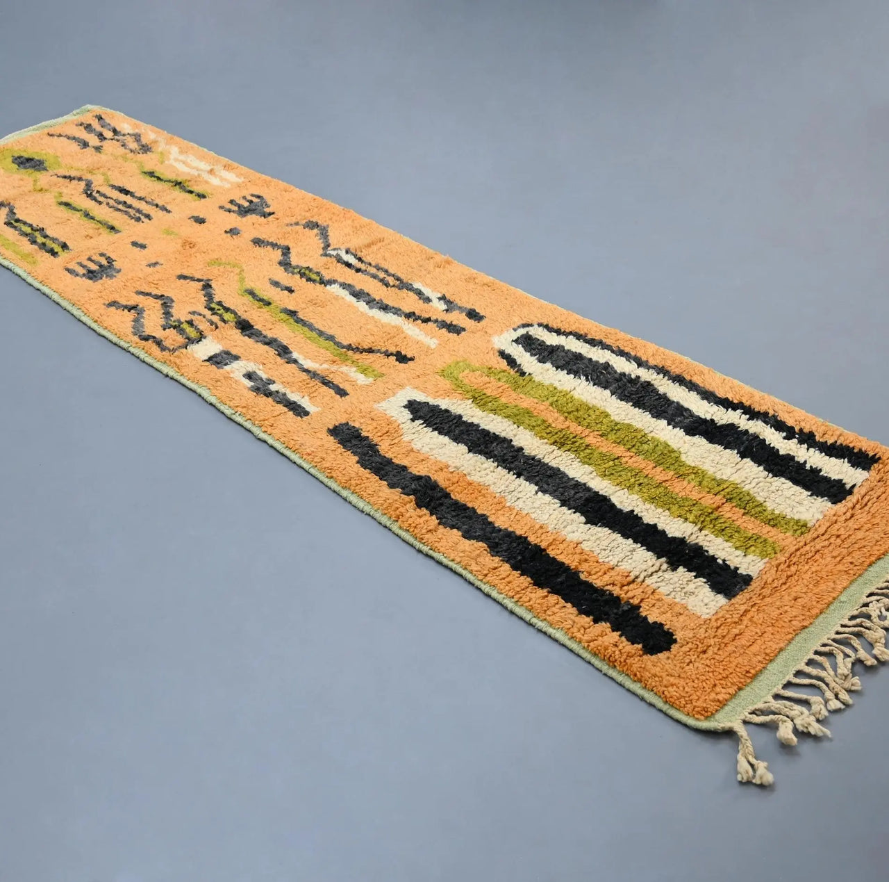 Vintage Runner Moroccan Rug 2.6 x 9.8 feet / 80 x 301 cm - Ettilux Home