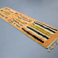 Vintage Runner Moroccan Rug 2.6 x 9.8 feet / 80 x 301 cm - Ettilux Home